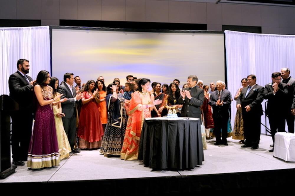 Dr. Sheth's 80th birthday celebration at the Infinite Energy Center