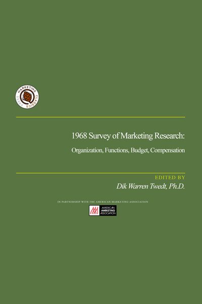 1968 Survey of Marketing Research: Organization, Functions, Budget, Compensation