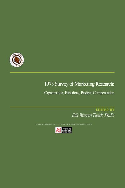 1973 Survey of Marketing Research: Organization, Functions, Budget, Compensation