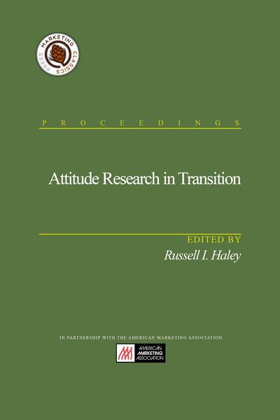 Attitude Research in Transition