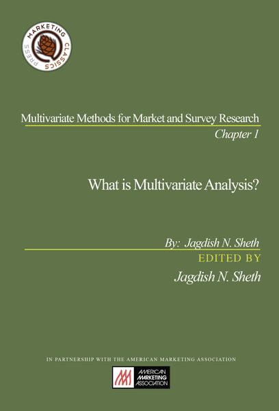 Chapter 1: What is Multivariate Analysis? cover