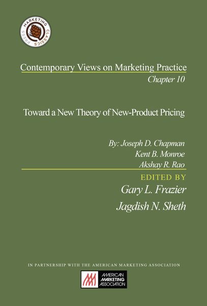 Chapter 10: Toward a Theory of New-Product Pricing