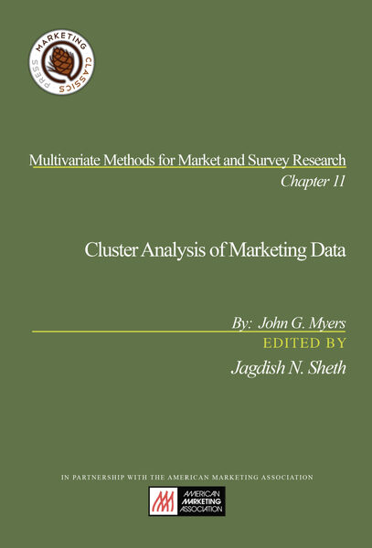 Chapter 11: Cluster Analysis of Marketing Data