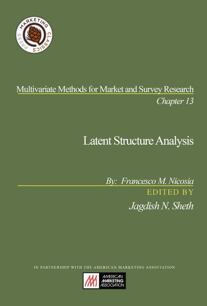 Chapter 13: Latent Structure Analysis cover