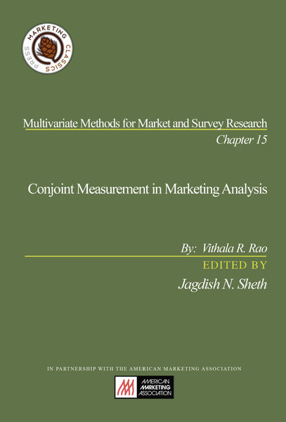 Chapter 15: Conjoint Measurement in Marketing Analysis