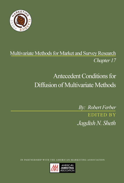Chapter 17: Antecedent Conditions for Diffusion of Multivariate Methods