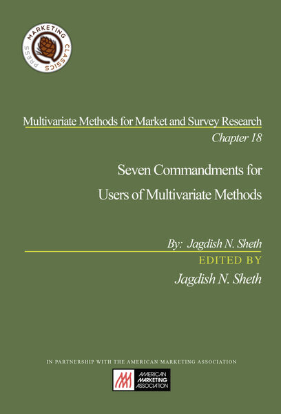 Chapter 18: Seven Commandments for Users of Multivariate Methods cover
