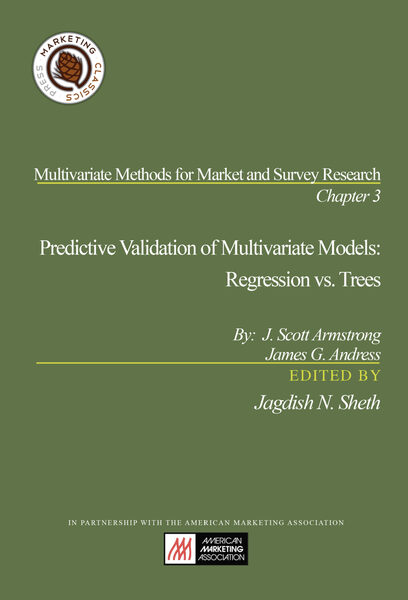 Chapter 3: Predictive Validation of Multivariate Models: Regression vs. Trees cover