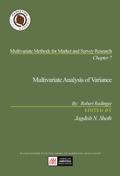 Chapter 7: Multivariate Analysis of Variance