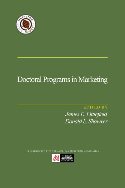 Doctoral Programs in Marketing cover