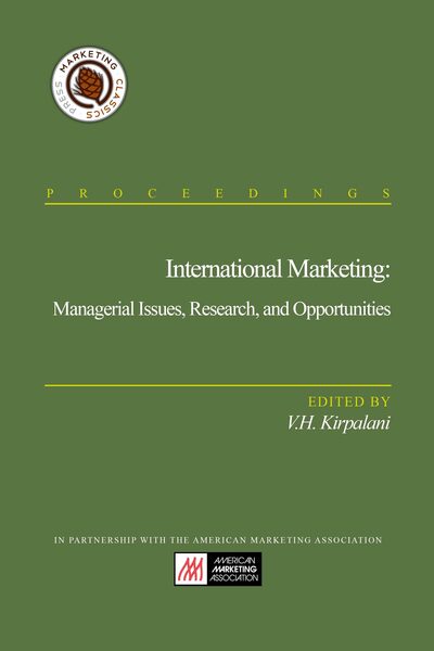 International Marketing: Managerial Issues, Research, and Opportunities