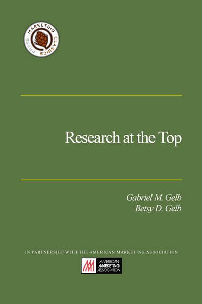 Research at the Top: Better Data for Organizational Policy Making cover
