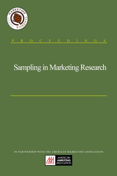 Sampling in Marketing Research cover